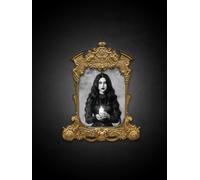 Gothic Woman Holding Candle in Gold Frame Sketchbook - Cream Color Interior Sketch Pages for Gothic Art - Sketch Pages Numbered: This Sketch Book ... doodling, writing, and brainstorming.