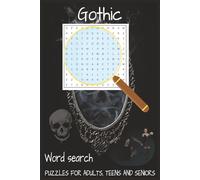 Gothic Word Search Puzzle Book: Word Searches with Easy to Read Print about Gothic | 6x9 inches, 110 pages | 50+ puzzles ... Gift for Vacations, Holidays and Free Times