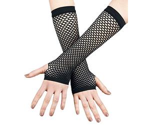 Gothicana by EMP Mujer Guantes negros de rejilla Standard