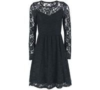 Gothicana by EMP Mujer Vestido Negro de Encaje XXL