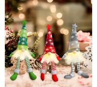 GothicBride 3 duendes de 35 cm de alto, decoración navideña, duendes iluminados, decoración navideña, regalos