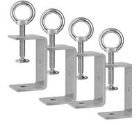 GothicBride 4 Piezas Sargentos G 85mm Acero Inoxidable Abrazadera C Ajustable para Soldadura Carpintero Montaje Doméstico, Rango de Sujeción 45-78 mm (85cm 4 piezas)