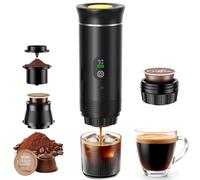 GothicBride Mini cafetera portátil 3 en 1 (negro)