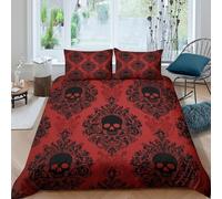 GothicOrnateFunda Edredon Microfibra Juego de Ropa de Cama de 3 Piezas Impresión 3D Cierre de GothicOrnateFunda de Edredón Funda de Almohada a Juego Suave Lavables for Adolescentes Double（200x200cm）