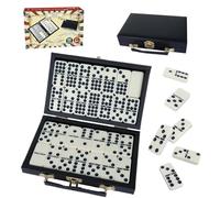 GOTHINK Juego de Dominó Doble 9 para Adultos, 55 Fichas con Caja de Almacenamiento, Juego de Mesa Clásico Familiar, Ideal para Viajes Vacaciones Cumpleaños Fiestas