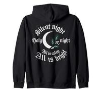 Gothmas Holiday Moon & Holly - Navidad Festiva Oscura Sudadera con Capucha