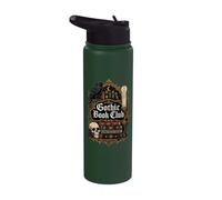 Gótico Book Club Poetcore Escritor Halloween Stainless Steel Insulated Water Bottle