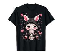 Gótico Chica EMO Gótico Bunny E-Girl Música Grunge Lindo Gatito Camiseta