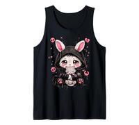 Gótico Chica EMO Gótico Bunny E-Girl Música Grunge Lindo Gatito Camiseta sin Mangas