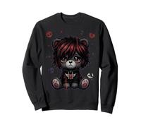 Gótico Chica EMO Gótico Lindo Oso Punk Oscuro Música Sudadera