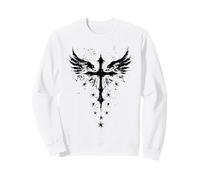 Gótico Cruz EMO Grunge Estética Sudadera