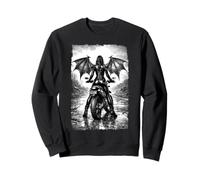 Gótico Dark Biker Angel Girl, Demon Wings Street Style Sudadera