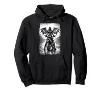 Gótico Dark Biker Angel Girl, Demon Wings Street Style Sudadera con Capucha