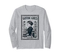Gótico Goth Girl Literatura Estudiantes Halloween Manga Larga