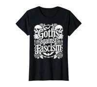 Gótico Gótico Ocultismo Godos contra Fascismo Camiseta gráfica económica, Mujer, Negro, M