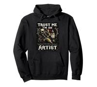 Gótico Grunge Confía en Mí Soy un Artista T Sudadera con Capucha