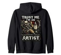 Gótico Grunge Confía en Mí Soy un Artista T Sudadera con Capucha
