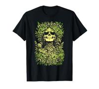 Gótico Jardinero Chica Esqueleto Mi Jardín Mis Reg Camiseta