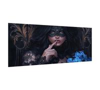 gótico Pintar por Numeros Adultos, Mujer Pintura por Numeros Kit, Easy Paint by Numbers Adult Niños, con 3 Pinceles y Pigmento Acrílico, DIY Manualidades Home Decor Regalo 30x60 cm, con Marco, d1758k