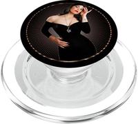 Gótico Pinup-Girl Xarah Retro 50s Art Rockabilly Burlesque PopSockets PopGrip para MagSafe