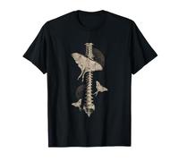 Gótico Polilla Anatomía Columna Luna Oculto Naturaleza Camiseta