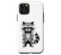 Gótico Punk Mapache Tatuaje Piercing Fresco Divertido Animal Entintado Carcasa para iPhone 11 Pro