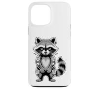 Gótico Punk Mapache Tatuaje Piercing Fresco Divertido Animal Entintado Carcasa para iPhone 13 Pro Max