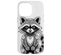 Gótico Punk Mapache Tatuaje Piercing Fresco Divertido Animal Entintado Carcasa para iPhone 14 Pro Max