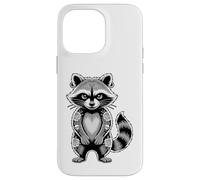 Gótico Punk Mapache Tatuaje Piercing Fresco Divertido Animal Entintado Carcasa para iPhone 14 Pro Max