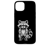 Gótico Punk Mapache Tatuaje Piercing Fresco Divertido Animal Entintado Carcasa para iPhone 15 Plus