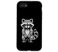 Gótico Punk Mapache Tatuaje Piercing Fresco Divertido Animal Entintado Carcasa para iPhone SE (2020) / 7 / 8