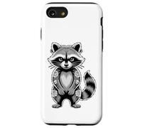 Gótico Punk Mapache Tatuaje Piercing Fresco Divertido Animal Entintado Carcasa para iPhone SE (2020) / 7 / 8