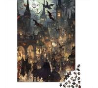 Gótico Puzzles Adultos 1000 Piezas para Decoración del Hogar Educational Game Cumpleaños Juego De Rompecabezas Stress Relief 1000pcs (75x50cm)