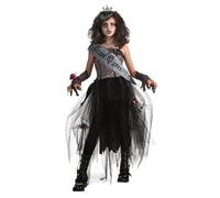 Gótico Reina Del Baile Zombie Halloween Disfraz para Niños Traje Niña