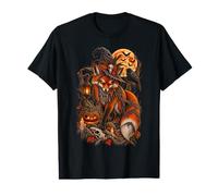 Gótico Zorro Bruja Cuervo Espeluznante Halloween Fantasía Os Camiseta gráfica económica