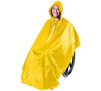 GOTITA - Poncho impermeable para silla de ruedas - Chubasquero Universal - Capa de lluvia para silla de ruedas fácil de usar. Poncho de diseño italiano (Amarillo)