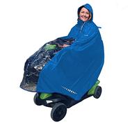 GOTITA - Poncho impermeable para silla de ruedas eléctrica/scooter - chubasquero para silla de ruedas eléctrica - diseño italiano - Talla Eléctrica/Scooter L (Azul Claro)