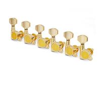 Gotoh Schaller Style - Máquina de afinación de perillas, 6 en línea, color dorado