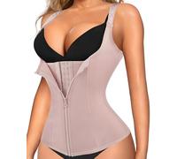 Gotoly Fajas Reductoras adelgazantes Mujer Fajas Colombianas Waist Trainer Postparto Corset Cinturón Abdomen Faja Adelgazante Corsé Shapewear (Beige, XXX-Large)