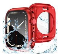 Goton Funda Impermeable 2 en 1 para Apple Watch Series 9, 8, 7, Protector de Pantalla de 45 mm, Cubierta Protectora de Cristal 360 para Apple Watch Series 9, 8, 7, Protector de Pantalla de 45 mm