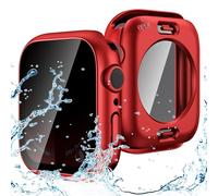 Goton Funda impermeable de privacidad compatible con protector de pantalla de Apple Watch de 1.575 pulgadas Series 6/5/4, SE 3/2/1, cubierta antiespía, parachoques trasero para iWatch accesorios