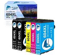 GoToners Cartuchos de impresora XL 604 XL compatibles con Epson 604 604XL para Expression Home XP-3200 XP-3205 XP-4200 XP-4205 XP-2200 XP-2205, Workforce WF-2910 WF-2930 WF-2935 WF-2950 (paquete de 5)