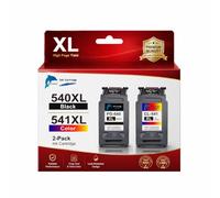 GoToners Cartuchos de tinta XL PG-540XL CL-541XL compatibles con Canon 540 541 para Canon TS5150 cartuchos de impresora TS5151 MG3650s MG3600 TS5100 MG3650 MX475 MG425 (1 negro, 1 color)