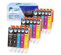 GoToners Cartuchos XXL compatibles con Canon 580 581 cartuchos de impresora PGI-580 CLI-581 para Canon Pixma TR8550 TS705 TS6350 TS6350a TS705a TS6351 TS6250 TS6150 TS9550 TS6300 TS6251 TR755. 0