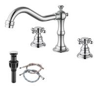 Gotonovo 3 agujeros de lavabo generalizado grifo de bao de bao de bao doble tocador de tocador para el grifo de tocador de la cubierta de la c