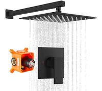 Gotonovo lluvia de lluvia de ducha set de grifo de la ducha kit de adornos de ducha con ducha de lluvia de 10 pulgadas ducha de bao ducha combina co