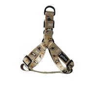 Gotoo Arnés ajustable estampado marrón para perros