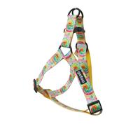 Gotoo Arnés estampado tie die amarillo para perro