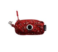 Gotoo Porta bolsas estampado cachemira rojo para perros