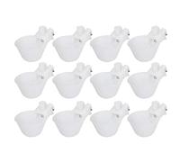 GOTOTOP 12 vasos para beber agua de pájaros, bebedero automático para palomas, codornices, bebederos para aves de corral